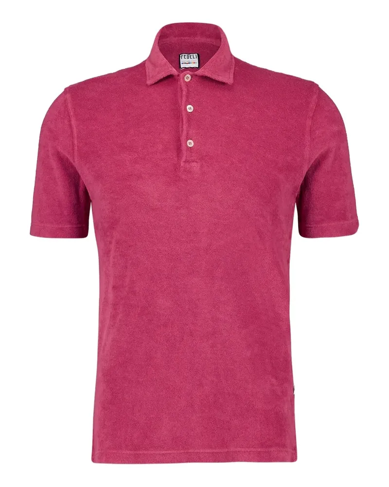 Fedeli Poloshirt aus Frottee - Rosa Rosa
