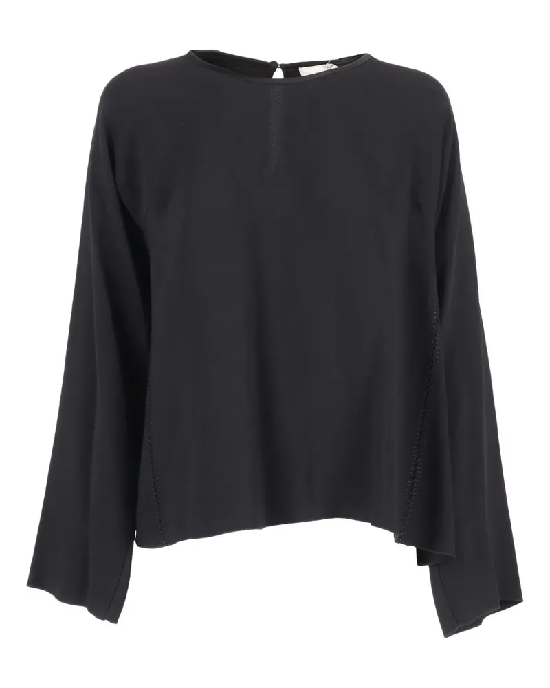 forte_forte Klassische Bluse - Schwarz Schwarz