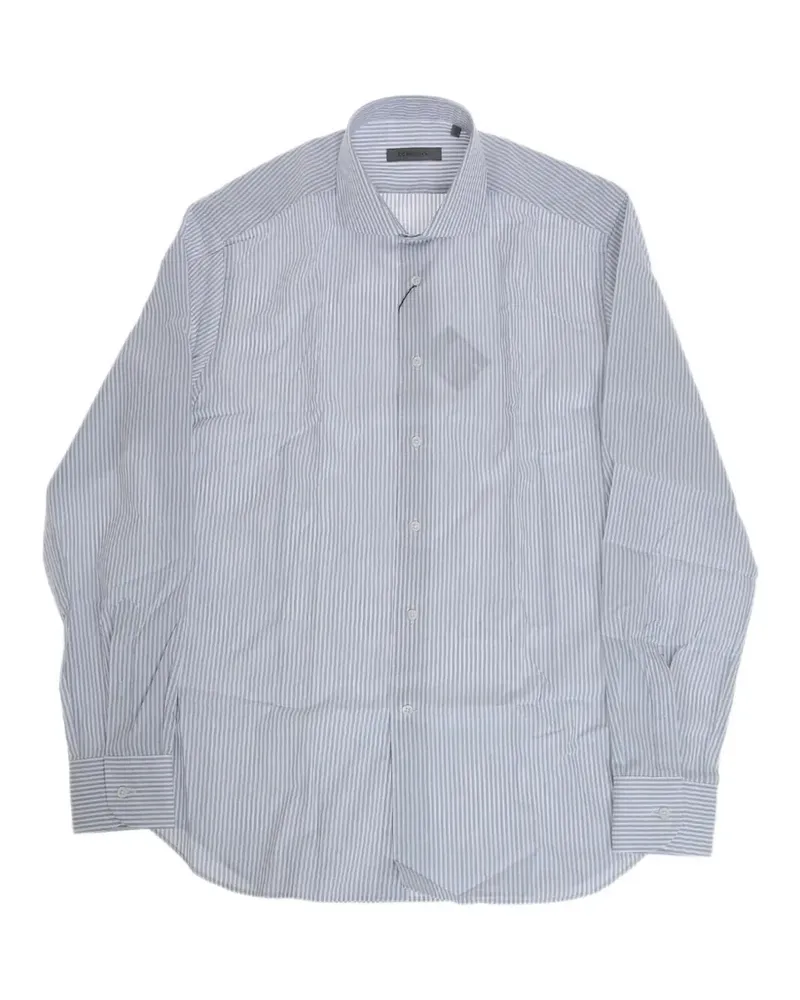 Corneliani striped French-collar shirt - Weiß Weiß