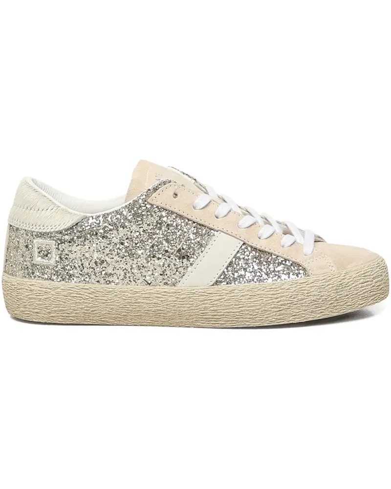D.A.T.E. Sneakers mit Glitter-Detail - Nude Nude