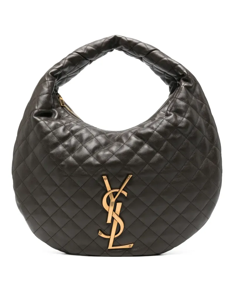 Saint Laurent Gesteppte Schultertasche - Braun Braun