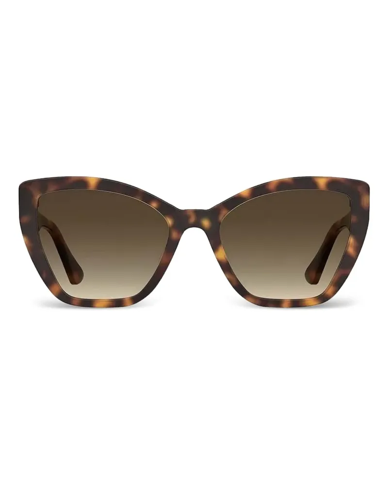 Moschino Sonnenbrille mit Cat-Eye-Gestell - Braun Braun