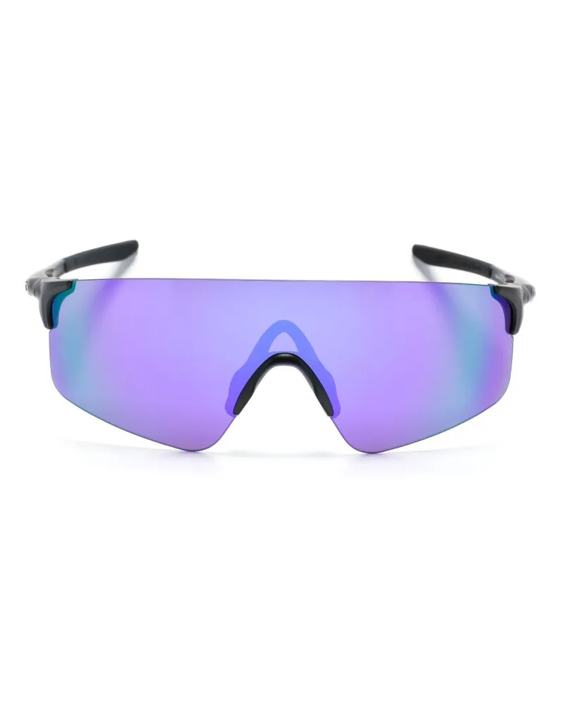 Oakley Sonnenbrille mit verspiegelten Gläsern - Schwarz Schwarz