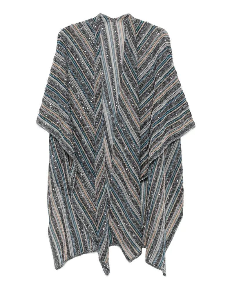Missoni Schal mit Pailletten - Grau Grau