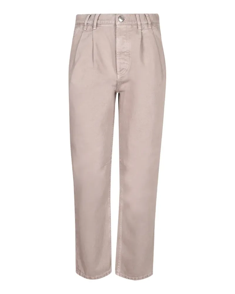 Brunello Cucinelli pleated straight-leg jeans - Nude Nude