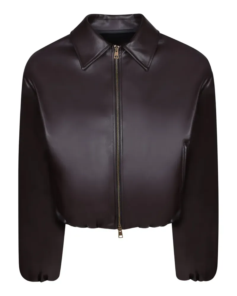 Blanca Cropped-Jacke mit Reißverschluss - Braun Braun