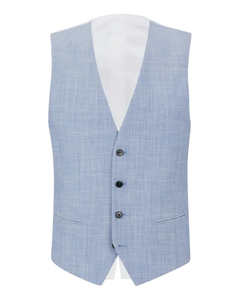 HUGO BOSS button-fastening waistcoat - Blau Blau