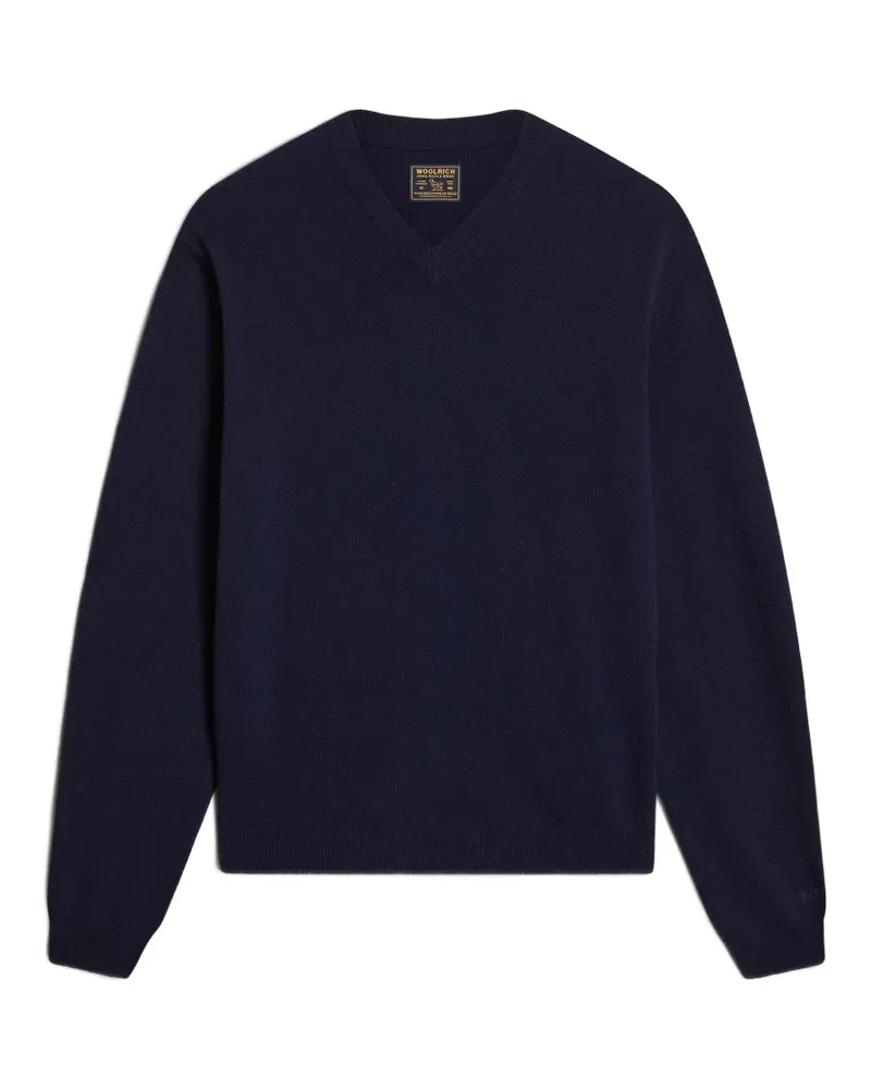 Woolrich Pullover mit V-Ausschnitt - Blau Blau