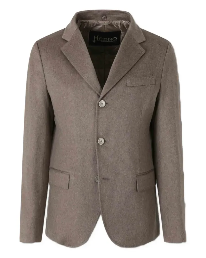 Herno Jacke mit drei Knöpfen - Braun Braun