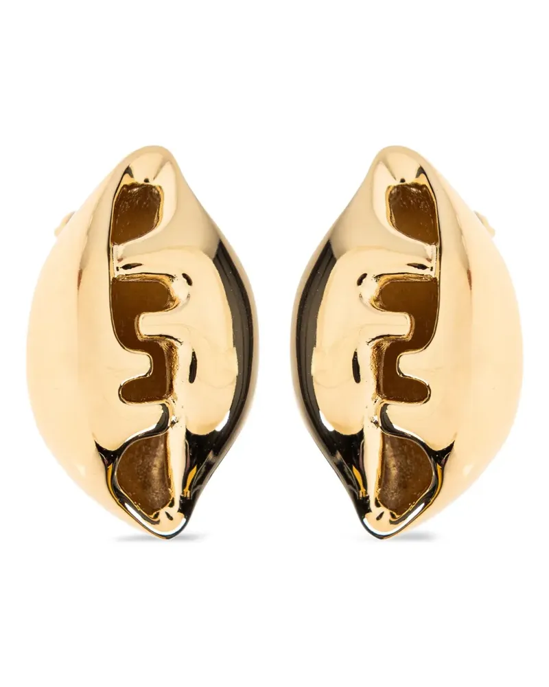 Fendi Skulpturale Ohrringe - Gold Gold