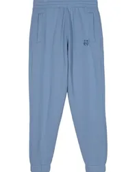 Kitsuné Jogginghose mit Fuchs-Applikation Blau