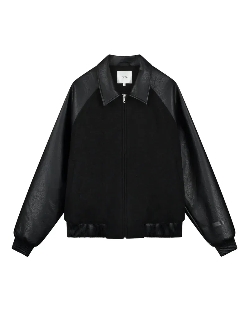 Arte Antwerp Jacke mit Kontrasteinsatz - Schwarz Schwarz