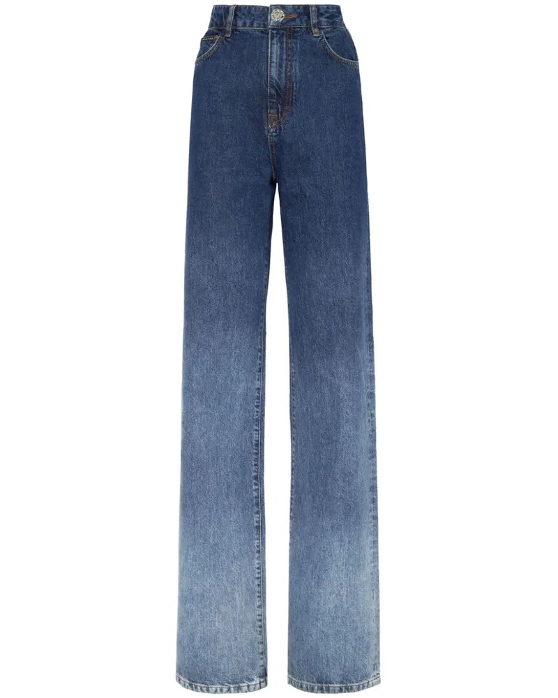 Philipp Plein Jeans mit hohem Bund - Blau Blau