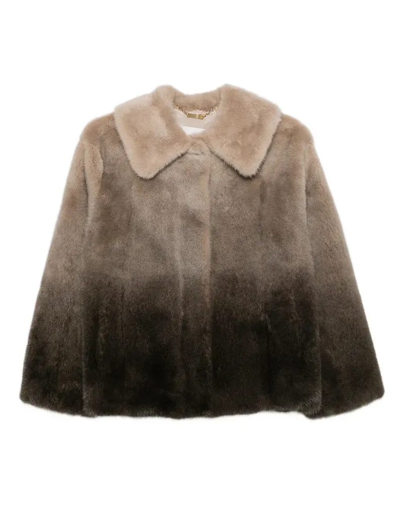 Manzoni 24 Jacke aus Faux Fur mit Farbverlauf - Braun Braun