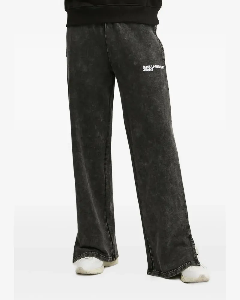 Karl Lagerfeld Hose mit Seitenschlitz - Grau Grau