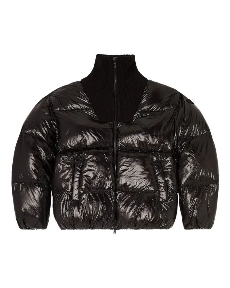 Diesel Gerippte Steppjacke - Schwarz Schwarz