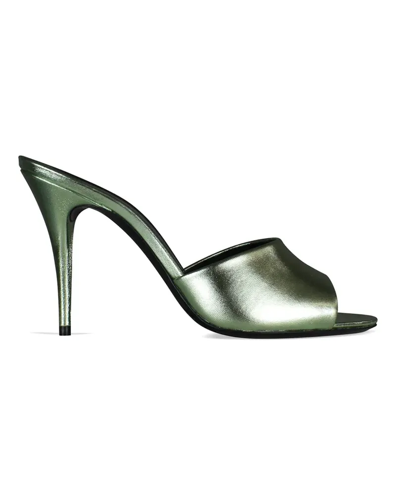 Saint Laurent LA 16 metallic effect sandals - Grün Grün