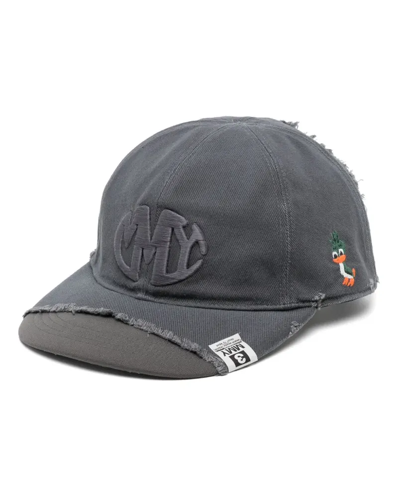 MIHARAYASUHIRO Baseballkappe mit Knitteroptik - Grau Grau