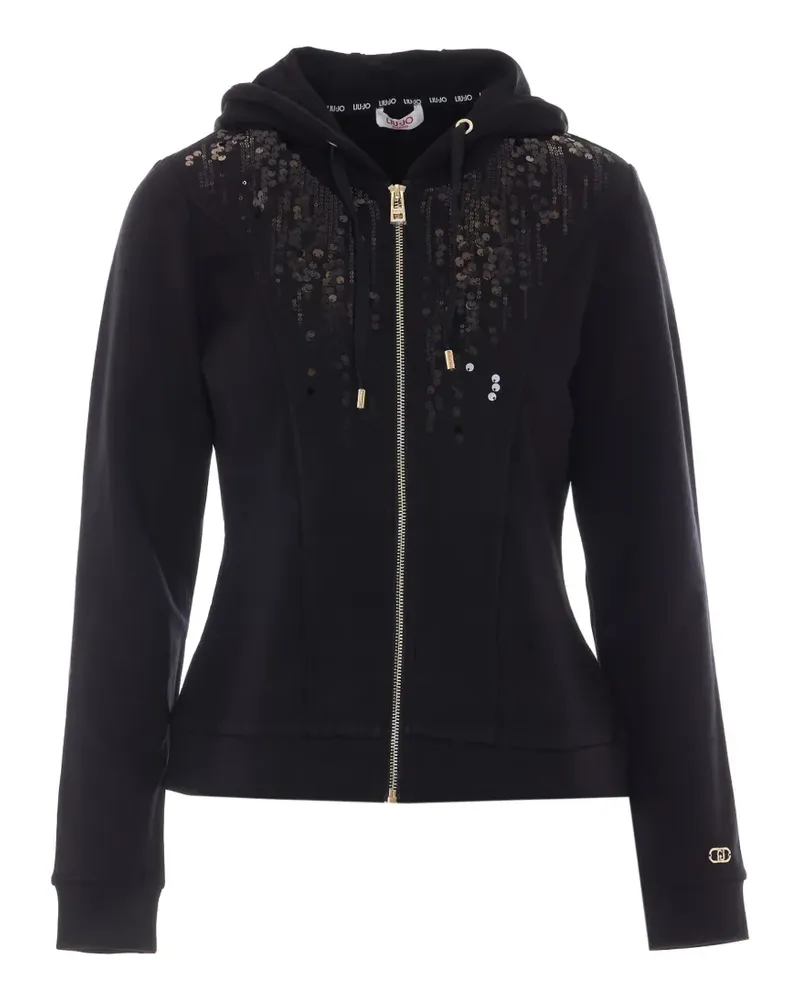 Liu Jo Hoodie mit Pailletten - Schwarz Schwarz