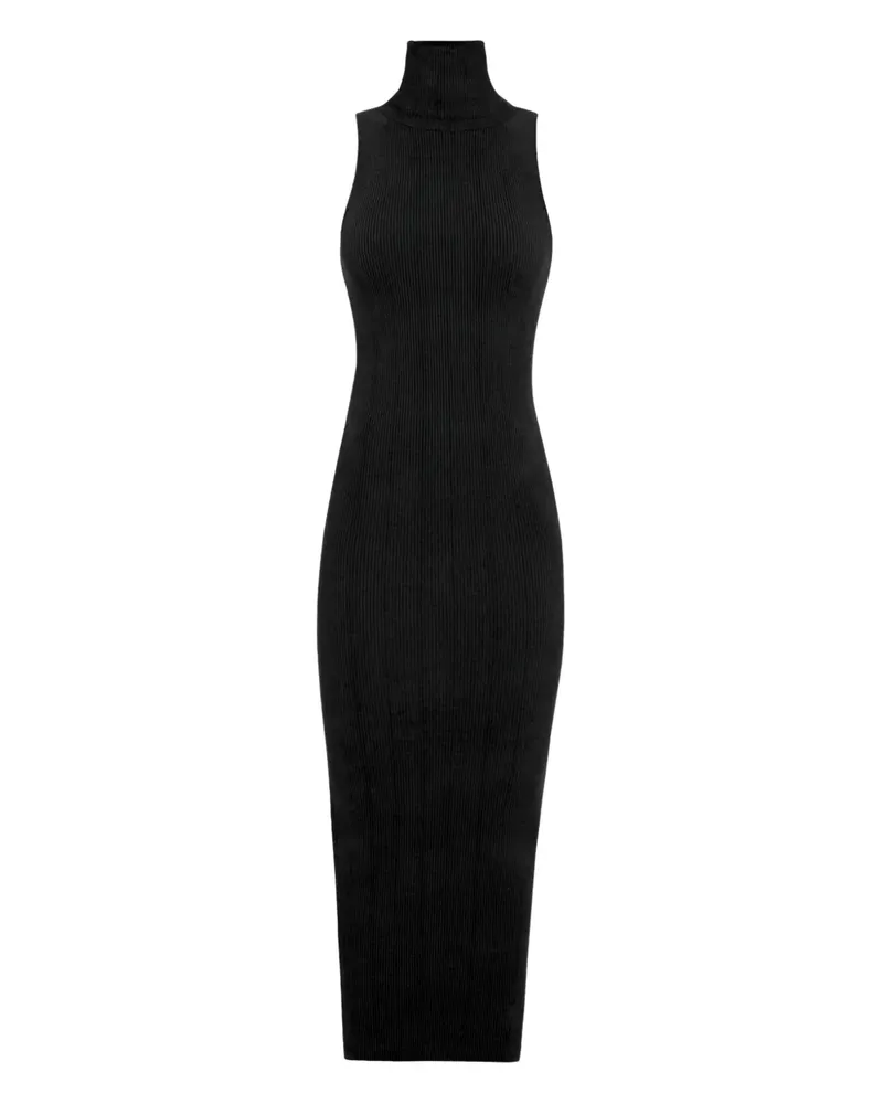 Alexandre Vauthier turtleneck midi dress - Schwarz Schwarz