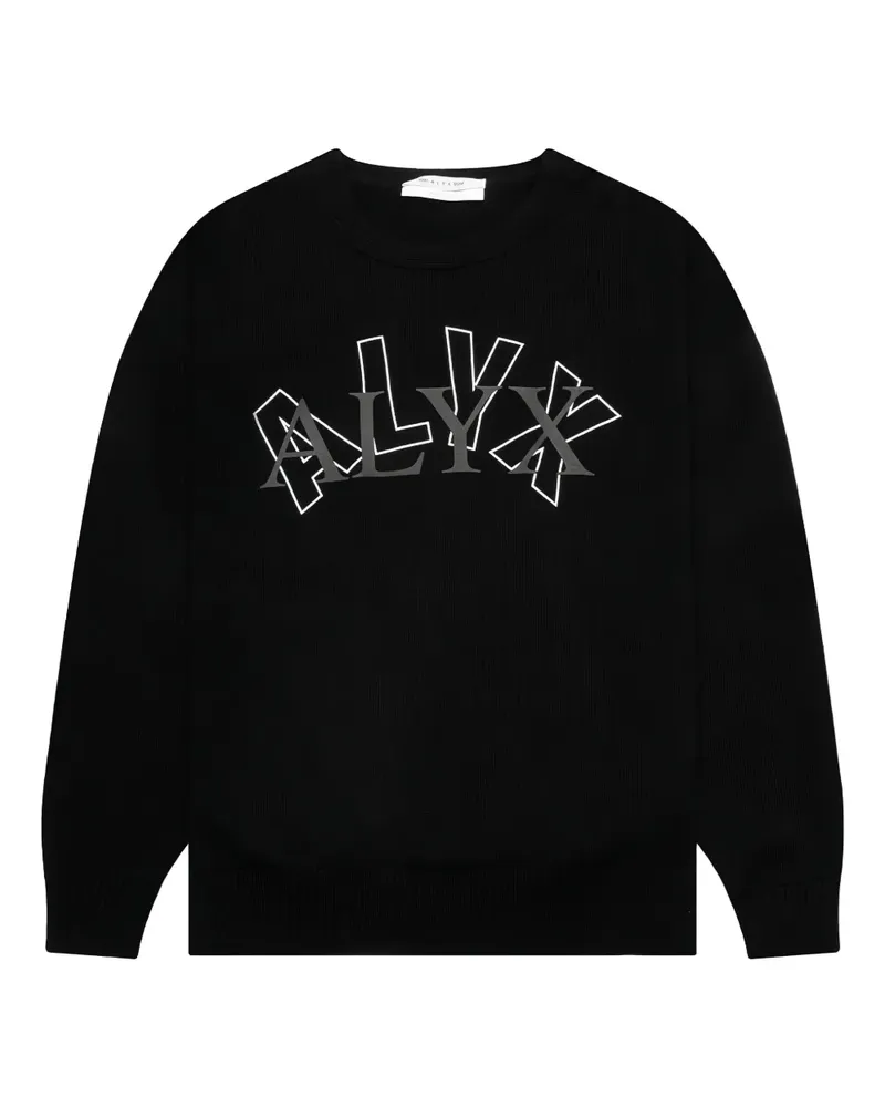 1017 ALYX 9SM Rundhals-Pullover mit Arch-Logo - Schwarz Schwarz