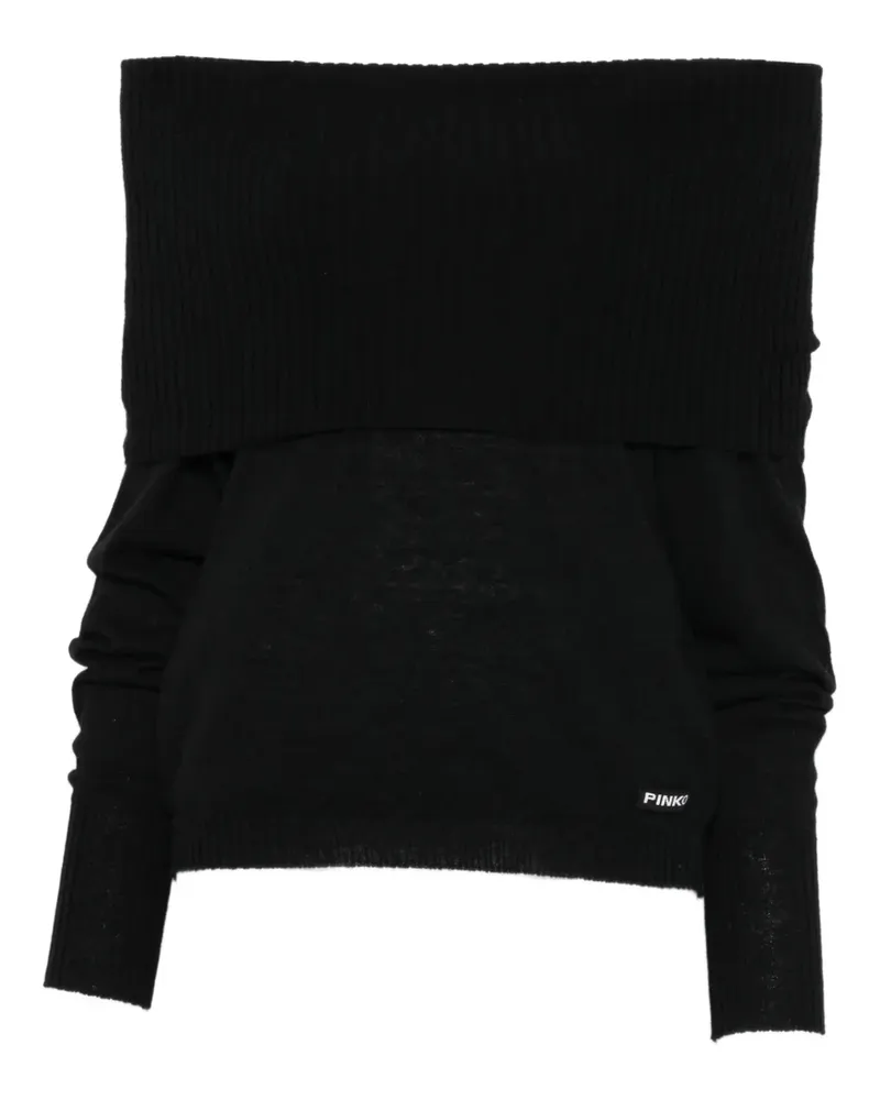 Pinko off-the-shoulder sweater - Schwarz Schwarz