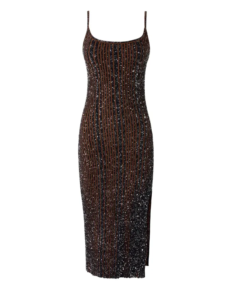 Missoni Midikleid mit Glitterdetail - Schwarz Schwarz