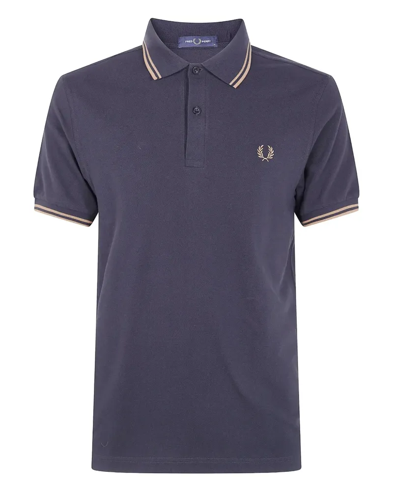Fred Perry Poloshirt mit Logo - Schwarz Schwarz