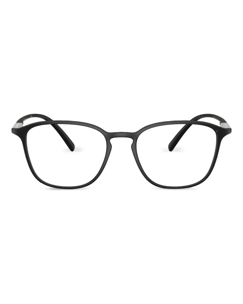 Giorgio Armani Brille mit rundem Gestell - Schwarz Schwarz