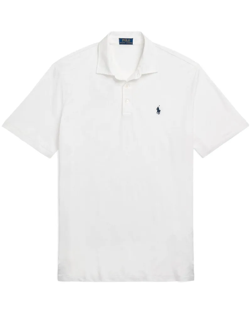 Ralph Lauren Kurzärmeliges Poloshirt mit Polo Pony-Stickerei - Weiß Weiß