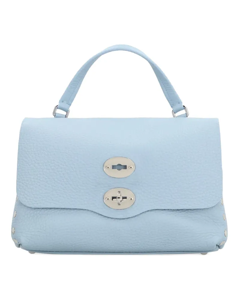 Zanellato Kleine Postina Tote Bag mit Nieten - Blau Blau