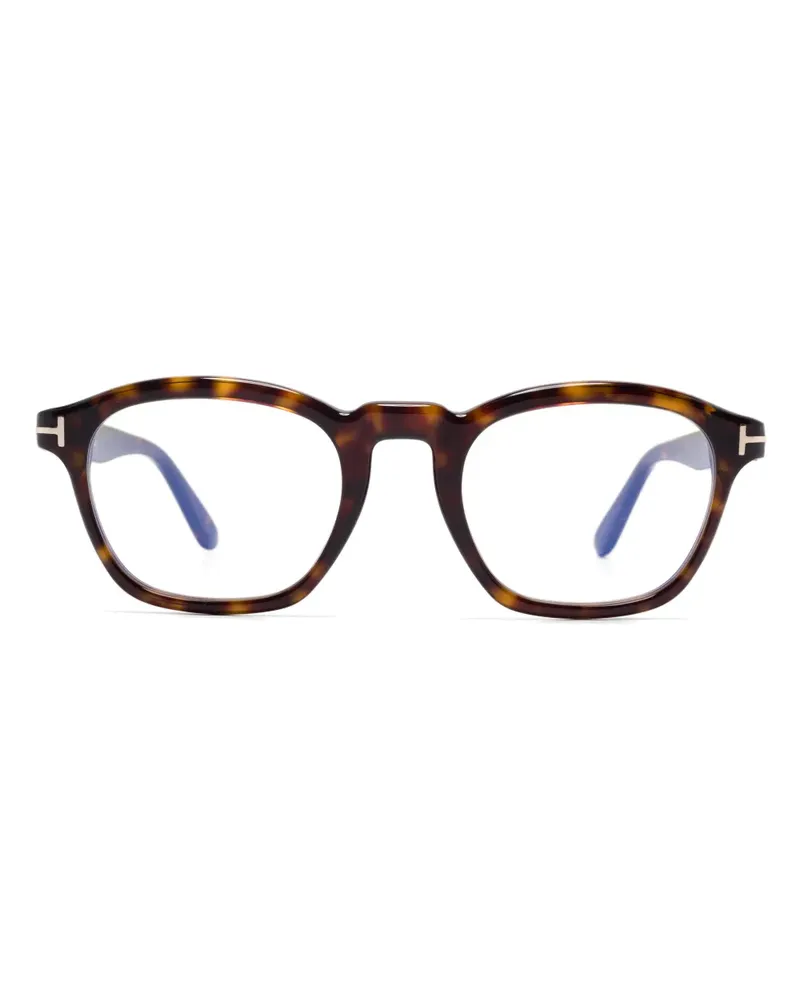 Tom Ford Brille mit eckigem Gestell - Braun Braun