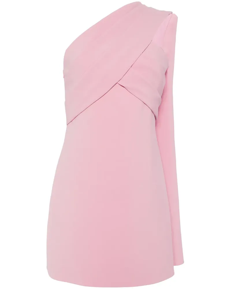 Elie Saab One-Shoulder-Minikleid aus Krepp - Rosa Rosa
