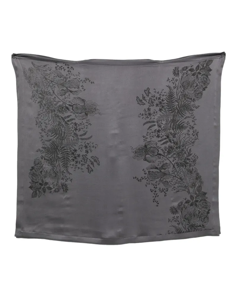 Carine Gilson Kaftan mit Blumenprint - Grau Grau
