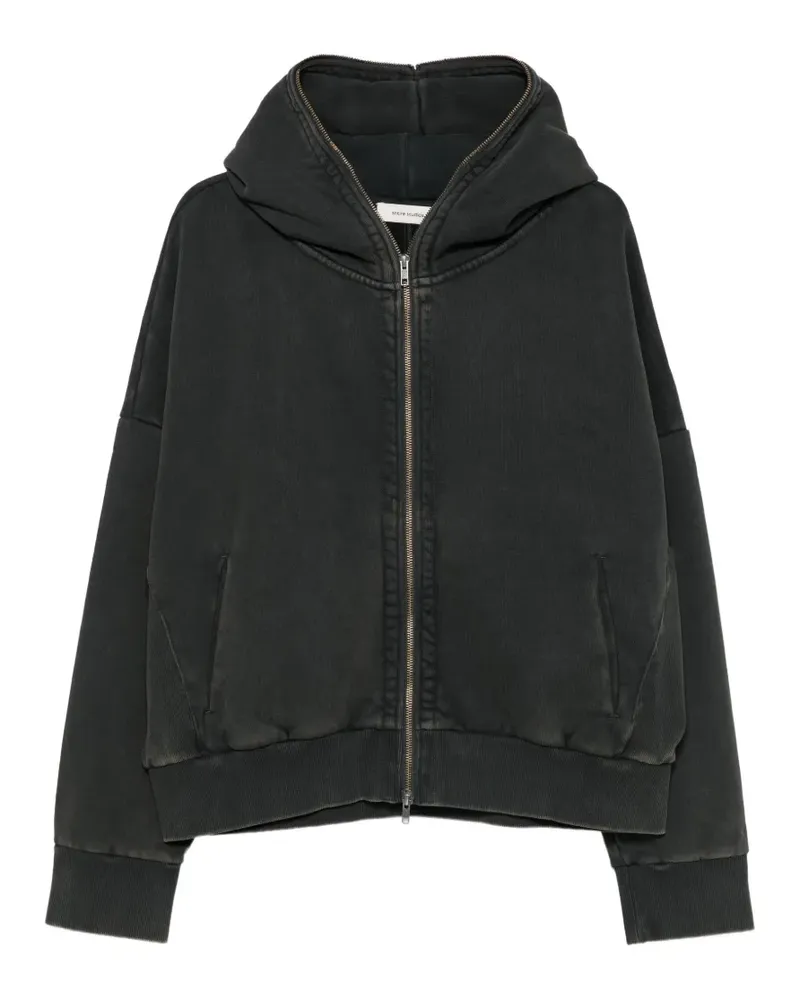 Entire Studios faded-effect zip-up hoodie - Grau Grau