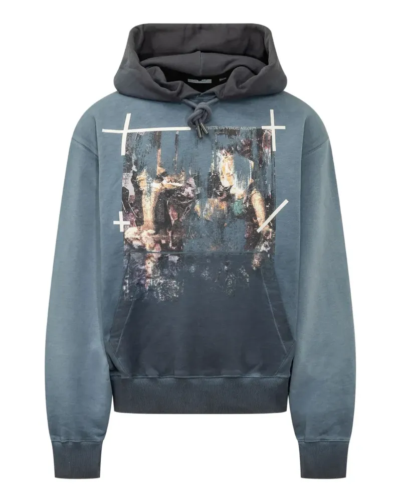 OFF-WHITE Narciso Hoodie mit Print - Blau Blau