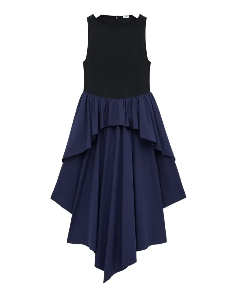 Loewe Kleid mit asymmetrischem Saum - Blau Blau