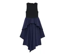 Kleid mit asymmetrischem Saum - Blau