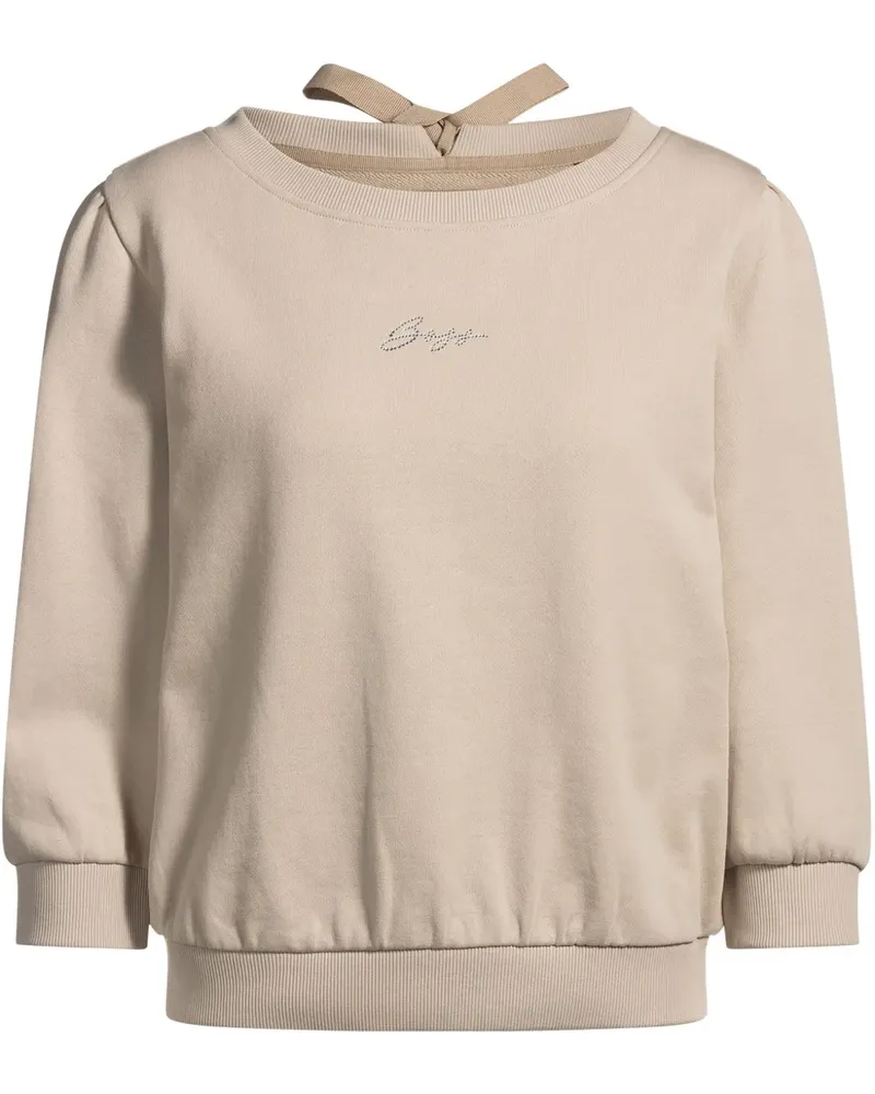 HUGO BOSS Sweatshirt mit Logo - Nude Nude