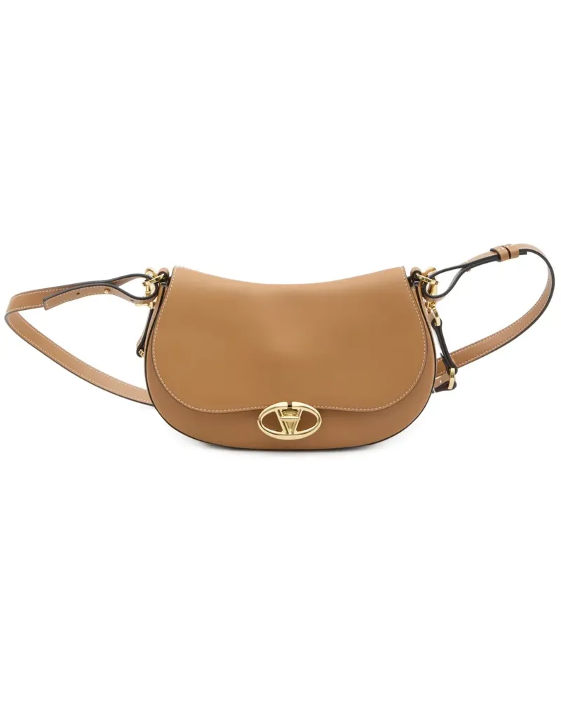 Valentino Garavani Kleine Ohval Schultertasche - Braun Braun