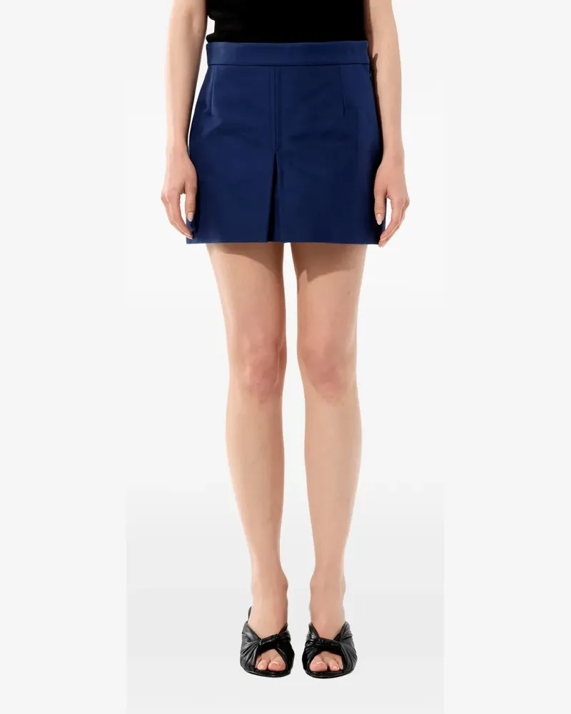 Balenciaga A-line pleated mini skirt - Blau Blau