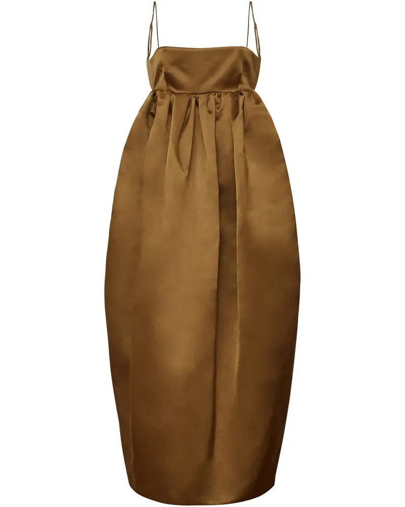 Adam Lippes Liet Midikleid - Braun Braun