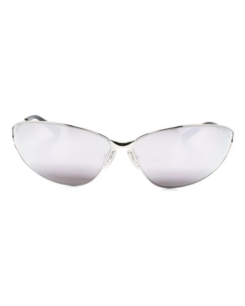 Balenciaga Razor Cat Cat-Eye-Sonnenbrille - Silber Silber