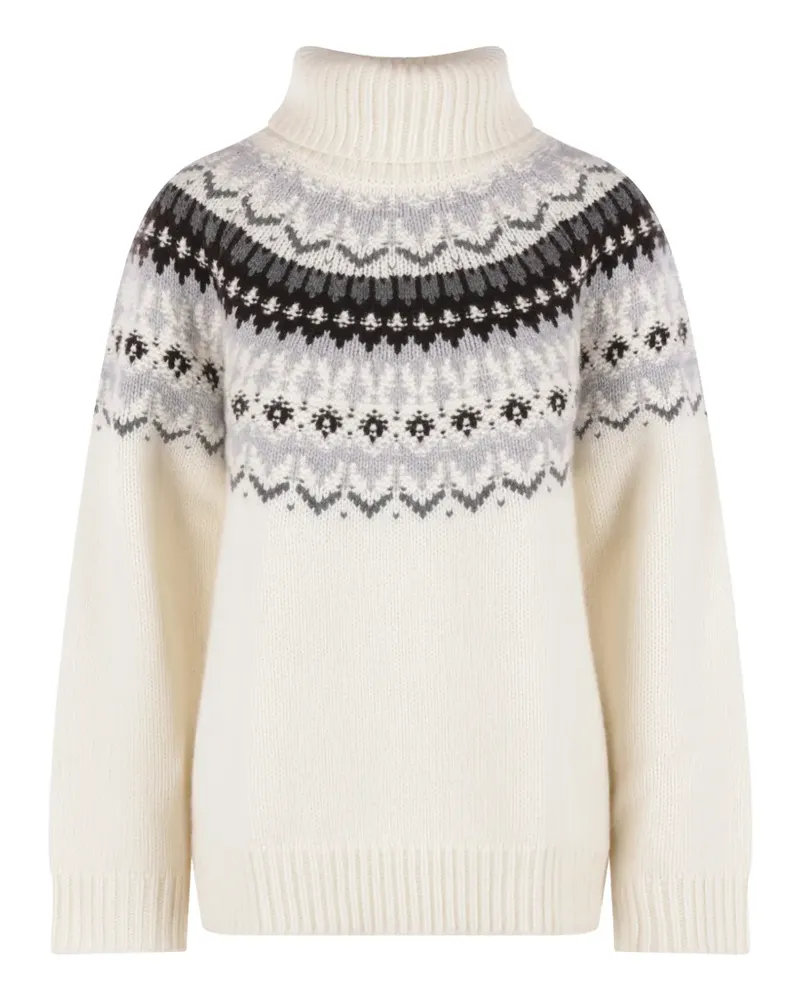 arch4 Vionna Fair Isle Rollkragenpullover - Nude Nude