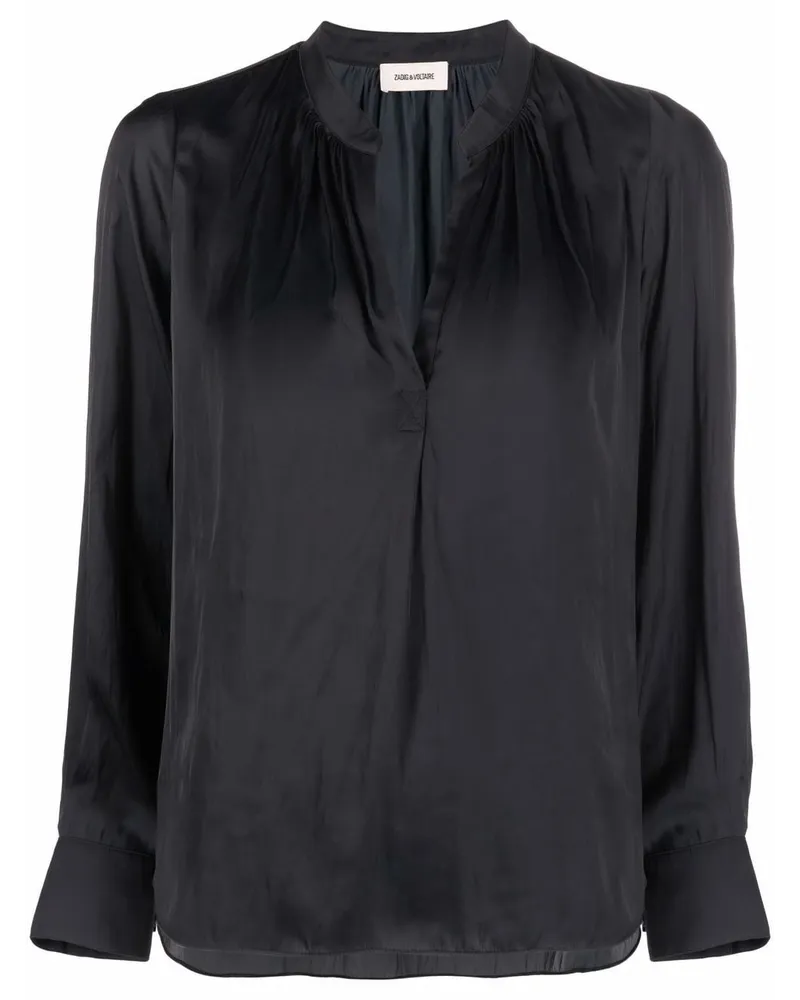 Zadig & Voltaire Bluse aus Satin - Schwarz Schwarz