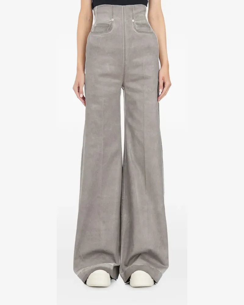 DRKSHDW by Rick Owens high-waist wide-leg jeans - Grau Grau