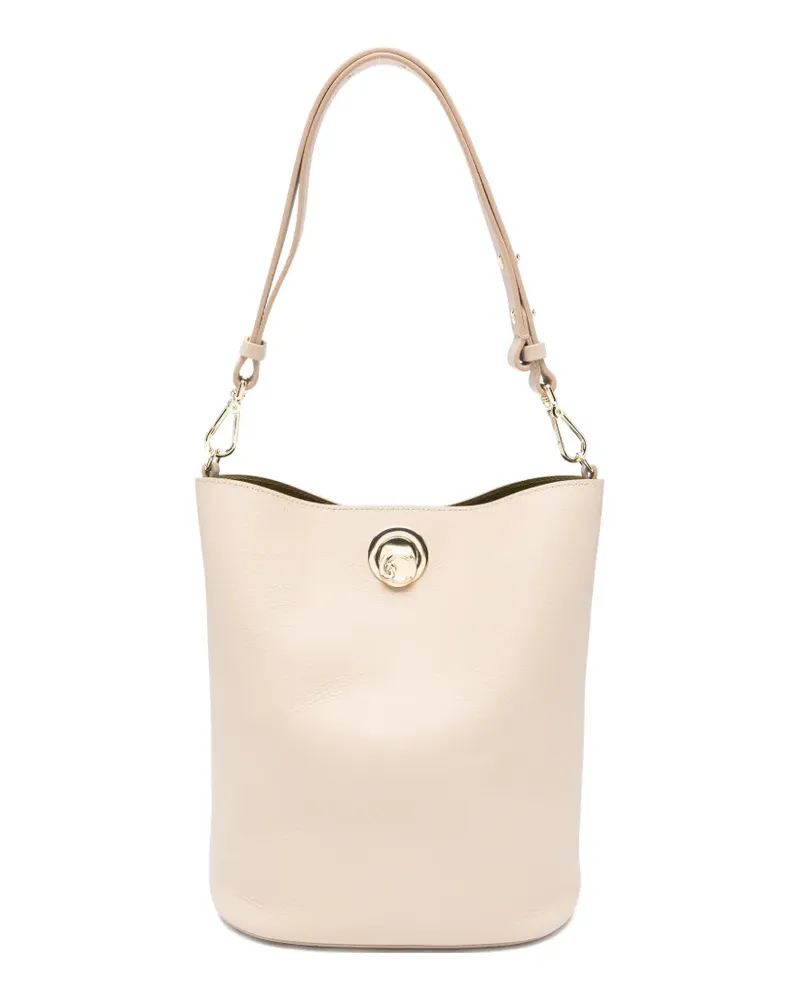 Coccinelle leather shoulder bag - Nude Nude
