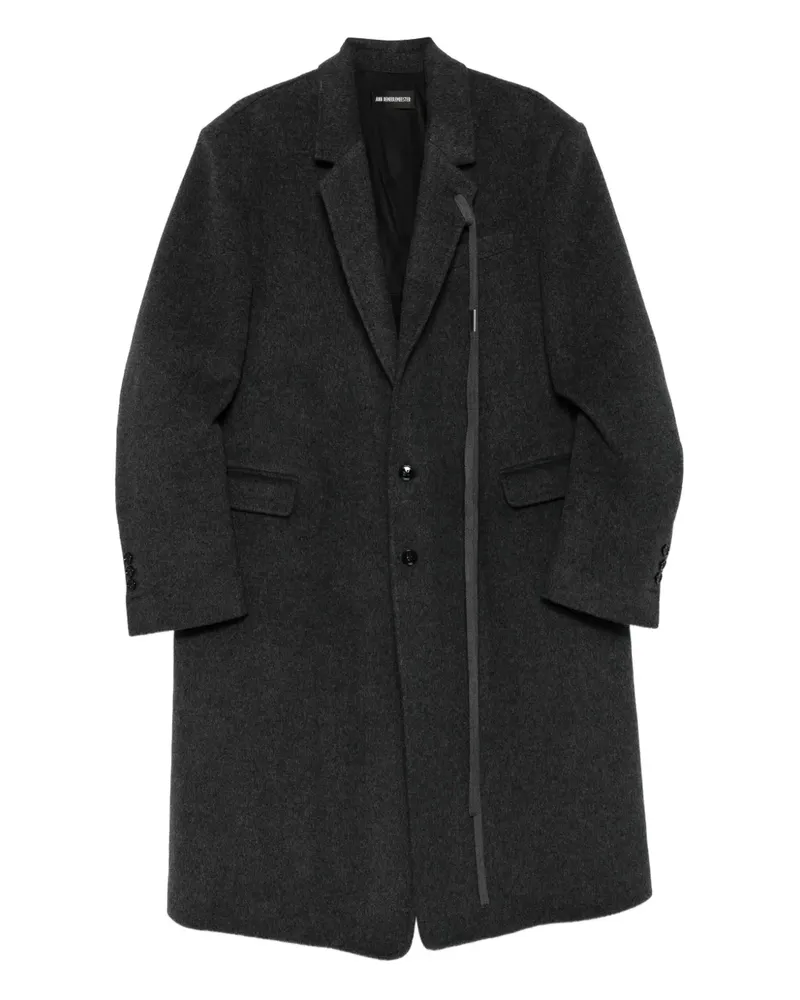 Ann Demeulemeester Einreihiger Mantel - Grau Grau