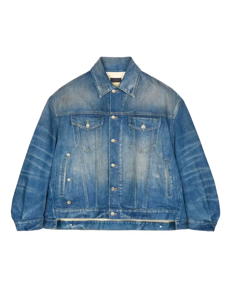 Haikure Janet faded denim jacket - Blau Blau
