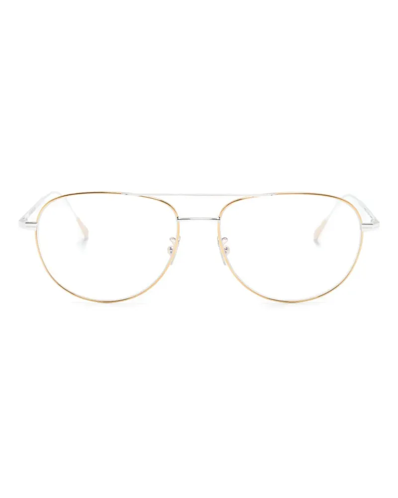 Cutler and Gross Zweifarbige Pilotenbrille - Gold Gold